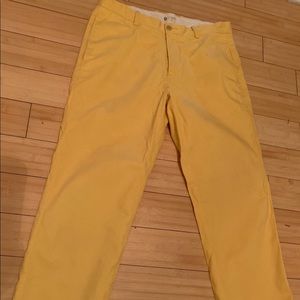 Yellow J. Crew Pants